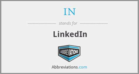 abbreviation for linkedin